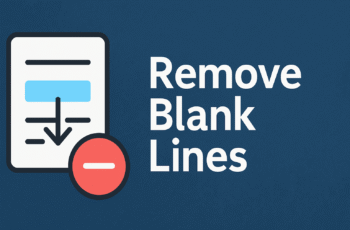 Remove Blank Lines Online