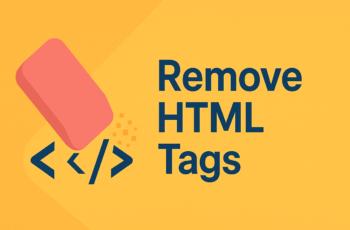 Remove HTML Tags