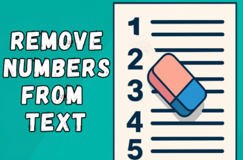 Remove Numbers From Text
