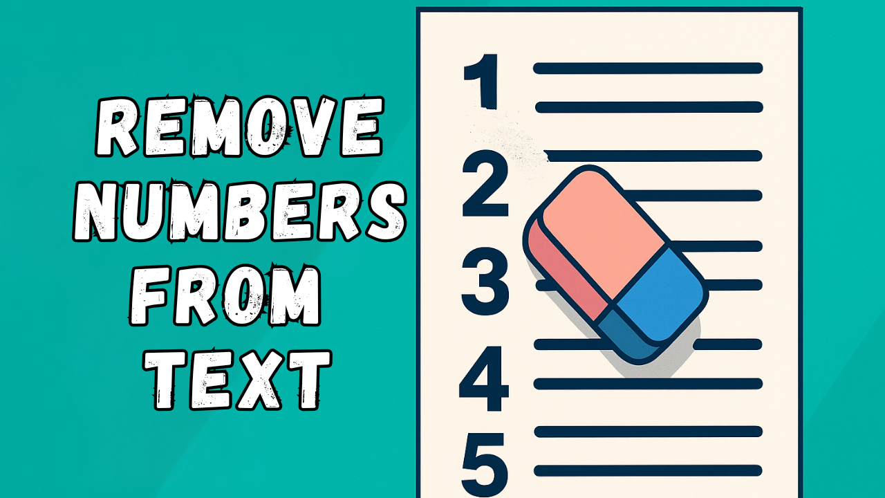 Remove Numbers From Text