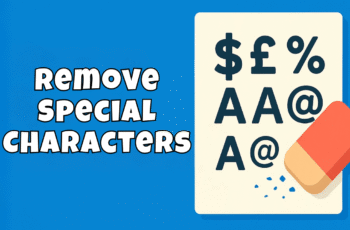 Remove Special Characters