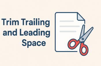 Trim Trailing and Leading Space