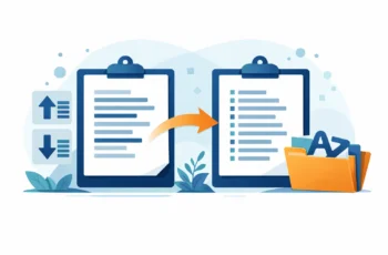 How to Sort Text Lines Alphabetically